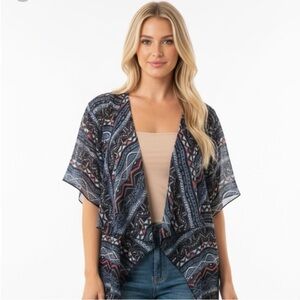 LulaRoe fringe kimono
